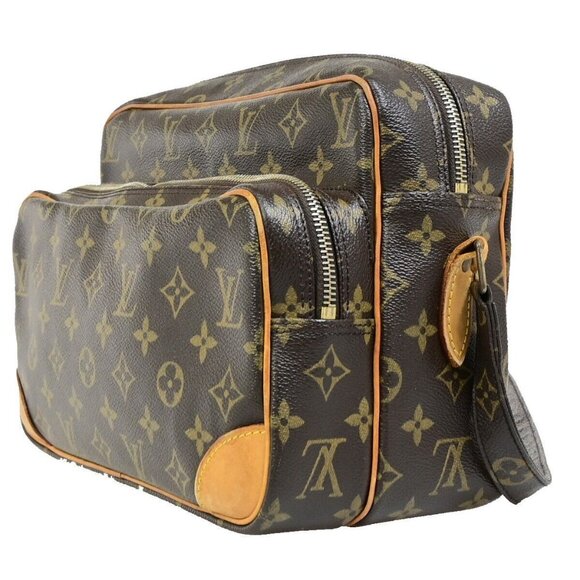 LOUIS VUITTON Nile Crossbody Shoulder Bag Monogram Leather Brown - Picture 2 of 14